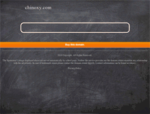 Tablet Screenshot of chinoxy.com